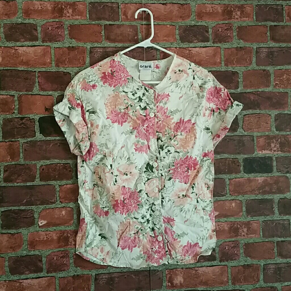 Floral Button Down Blouse